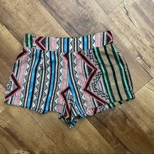 Limonata Tribal Print Shorts Size Medium